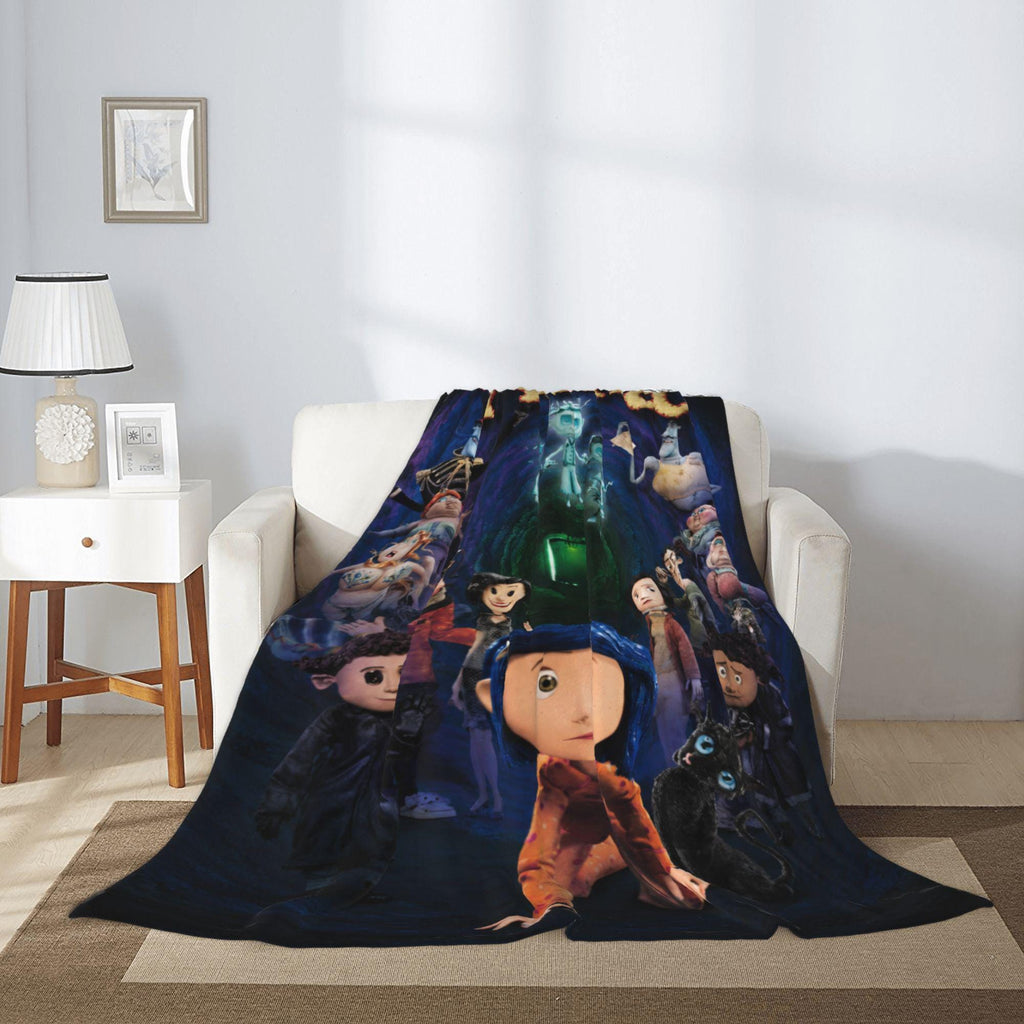 Personalized Dark Fantasy Fleece Blanket, Custom Name Kids Throw, Spooky Bedroom Decor, Gothic Cozy Blanket, Halloween Gift for Kids