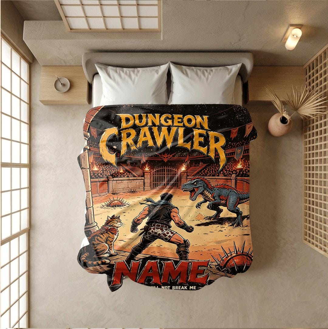 Dungeon Crawler arena cartoon print kids blanket hotel blanket pet blanket all-season blankets holiday gift decor