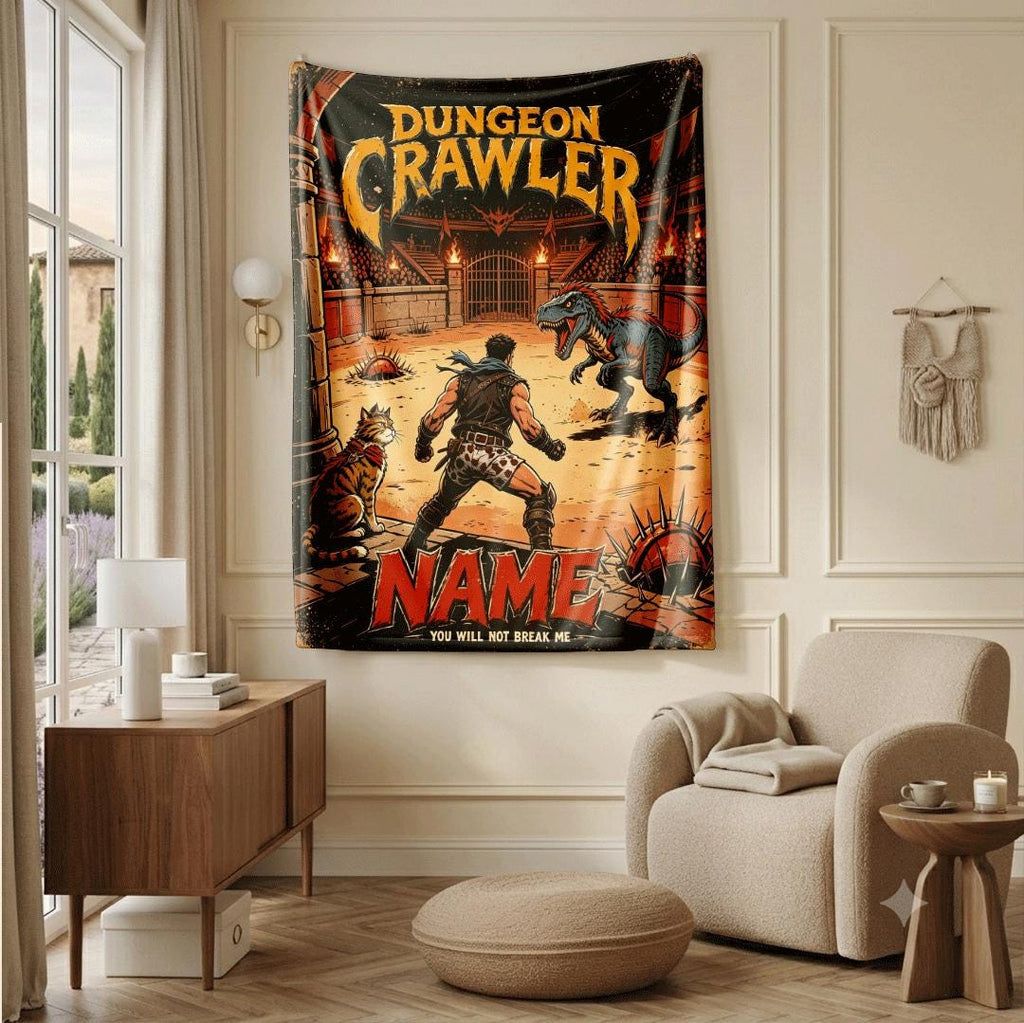 Dungeon Crawler arena cartoon print kids blanket hotel blanket pet blanket all-season blankets holiday gift decor