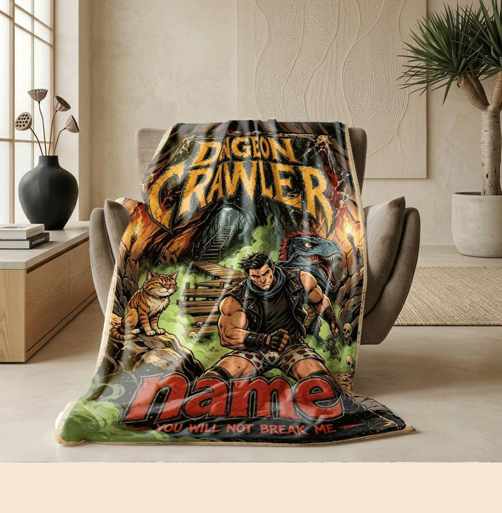 Dungeon Crawler cave comic print single blanket dorm blanket portable blanket Customized name sofa blankets birthday gift decor