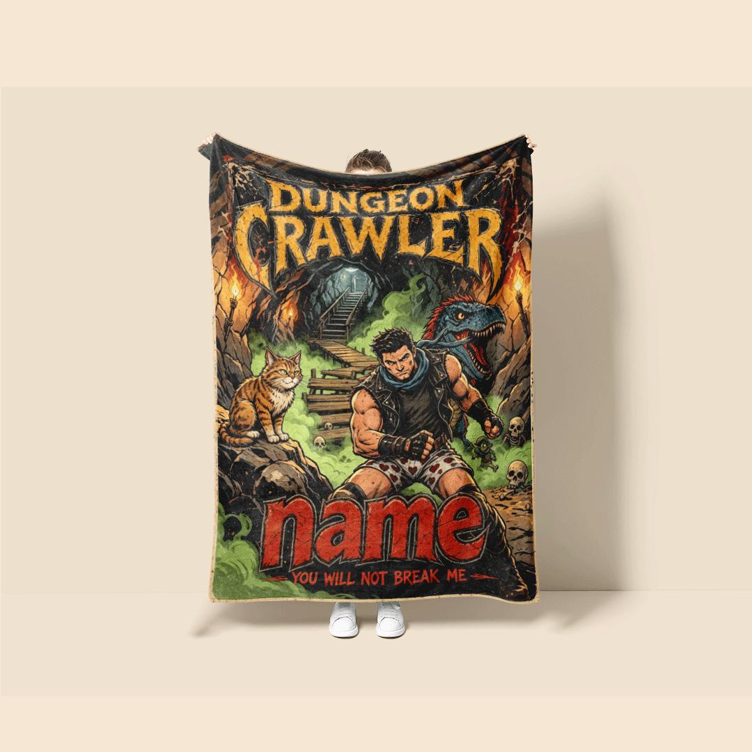 Dungeon Crawler cave comic print single blanket dorm blanket portable blanket Customized name sofa blankets birthday gift decor
