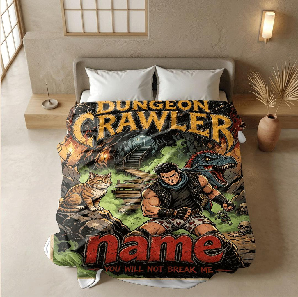 Dungeon Crawler cave comic print single blanket dorm blanket portable blanket Customized name sofa blankets birthday gift decor