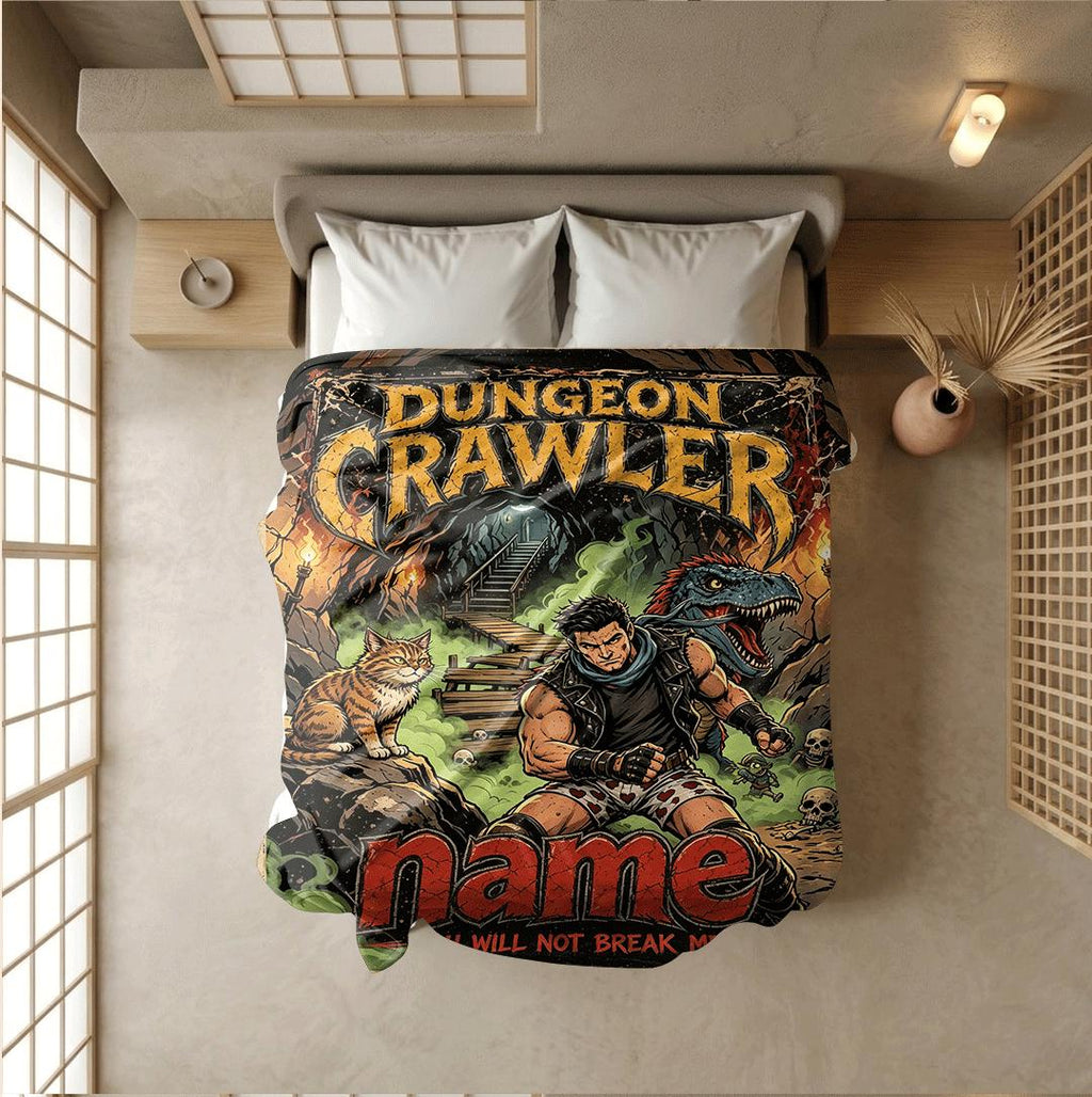 Dungeon Crawler cave comic print single blanket dorm blanket portable blanket Customized name sofa blankets birthday gift decor