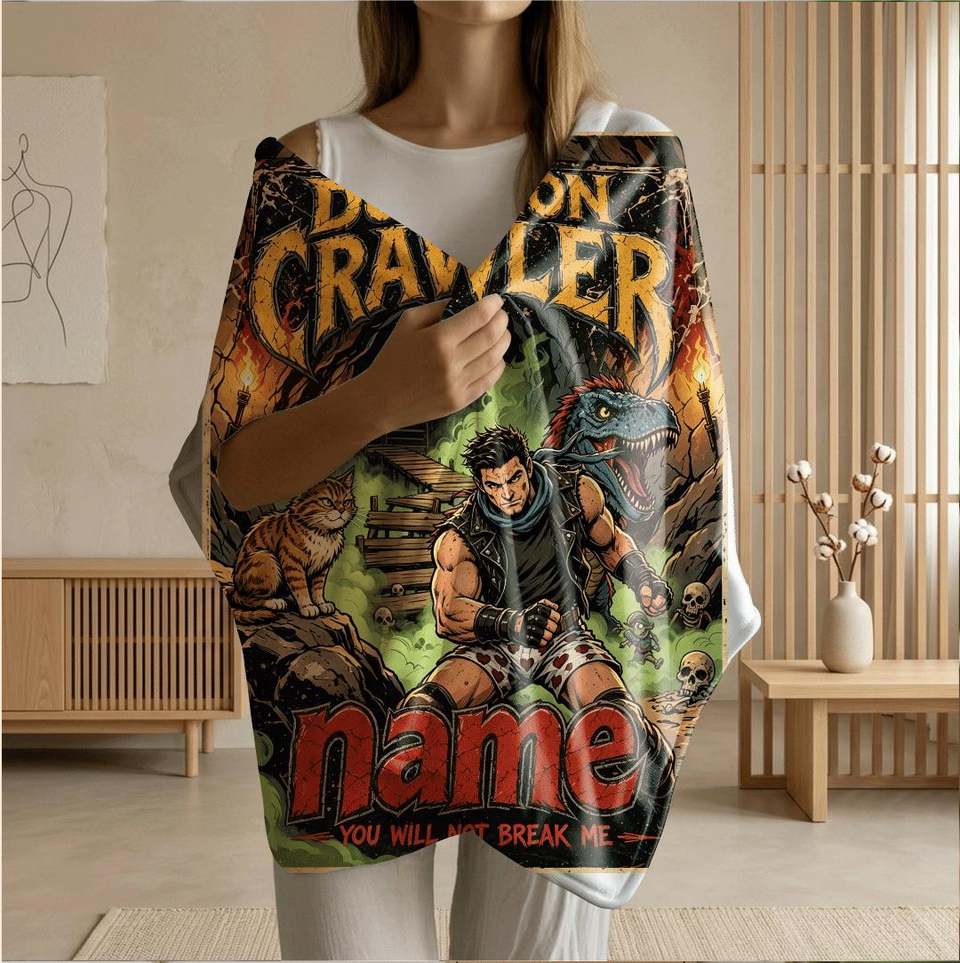 Dungeon Crawler cave comic print single blanket dorm blanket portable blanket Customized name sofa blankets birthday gift decor