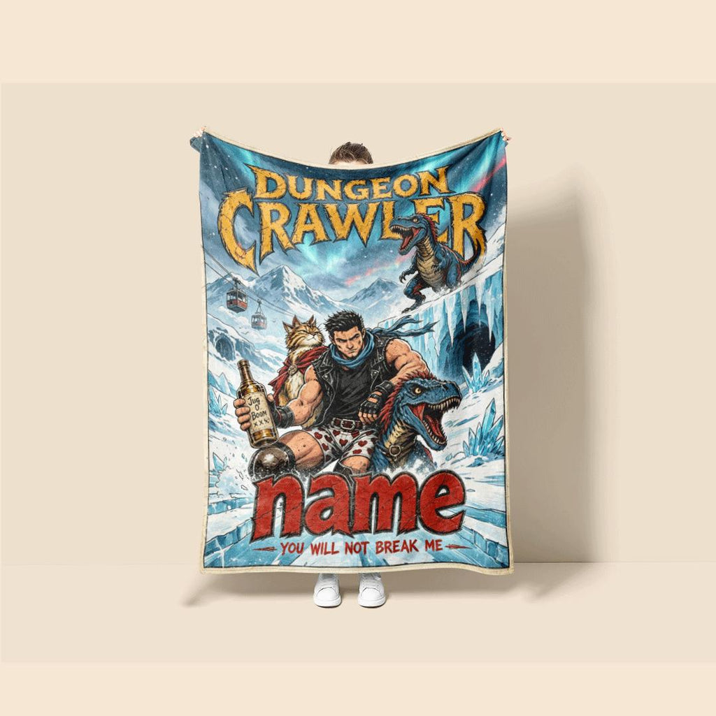 Dungeon Crawler cave comic print single blanket dorm blanket portable blanket Customized name sofa blankets birthday gift decor