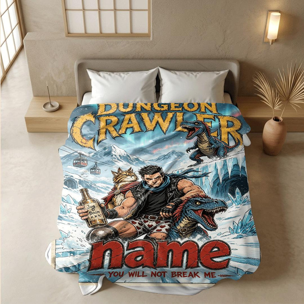 Dungeon Crawler cave comic print single blanket dorm blanket portable blanket Customized name sofa blankets birthday gift decor