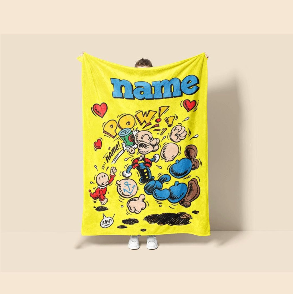 Popeye comic print single blanket hotel blanket pet blanket lunch break blankets anniversary gift decor