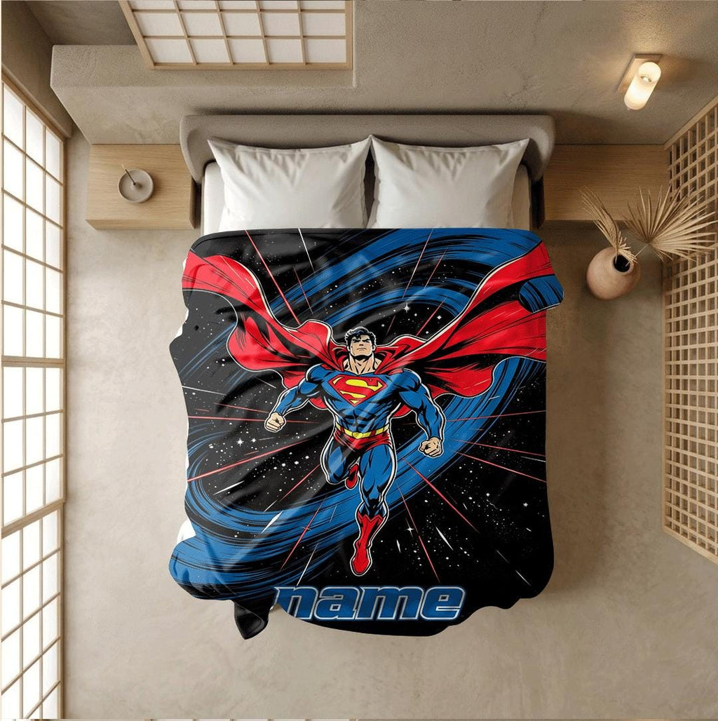 Superman cosmic hero print children blanket dorm blanket pet blanket winter warm blankets holiday gift