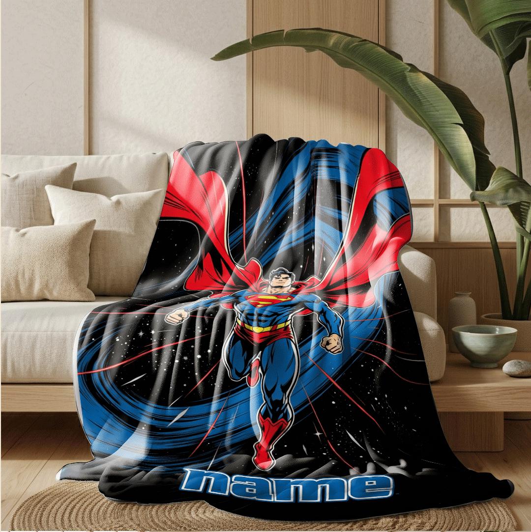 Superman cosmic hero print children blanket dorm blanket pet blanket winter warm blankets holiday gift