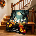 Personalized Vintage Halloween Collection Print, Warm Throw Blanket / Shawl, Office Air Conditioning Throw, Home Deco, Halloween Gift