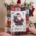 Personalized Christmas Blanket,Custom Cozy Holiday Throw Blanket, Holiday Gift