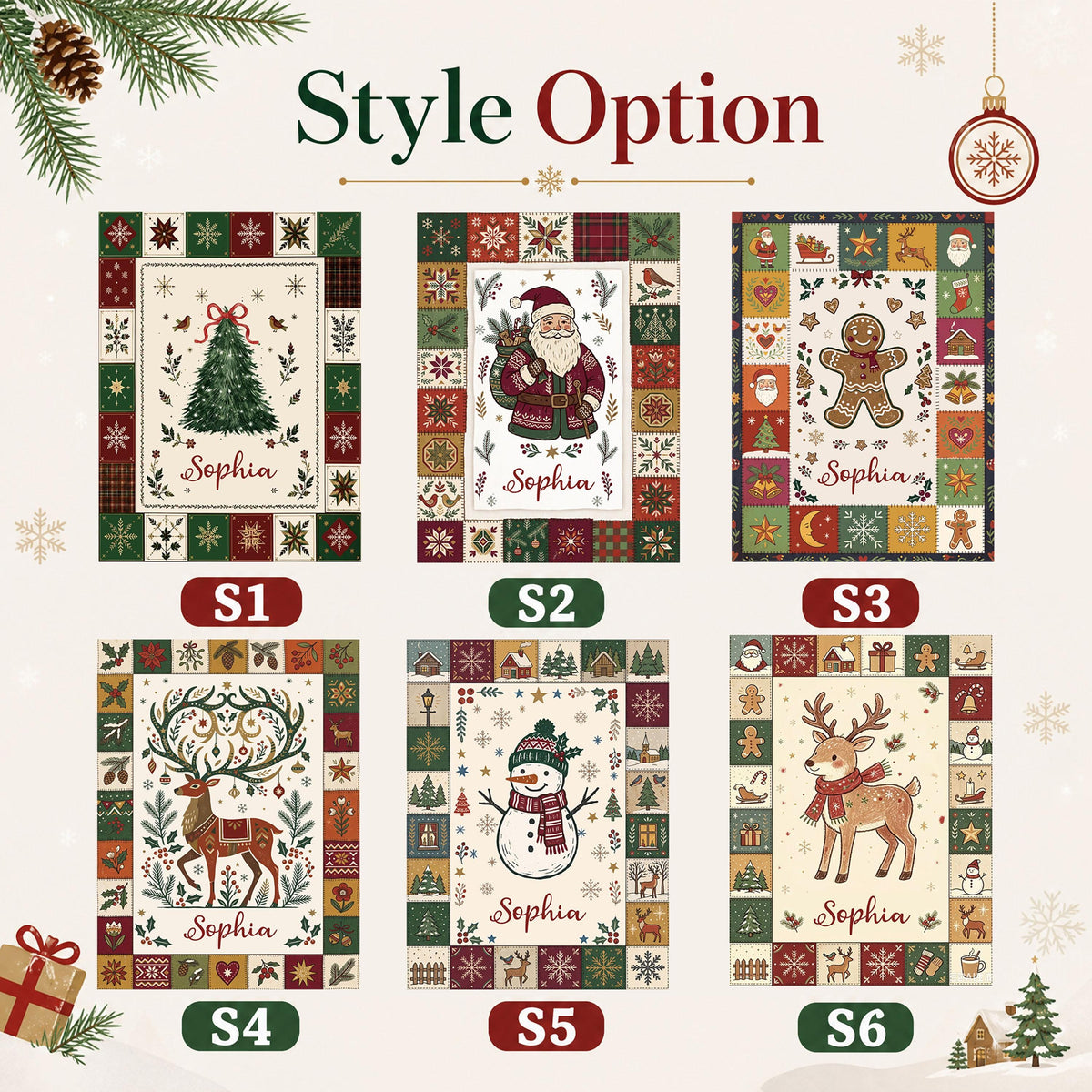 Personalized Christmas Blanket,Custom Cozy Holiday Throw Blanket, Holiday Gift