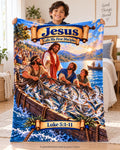 Jesus Calls Disciples Blanket | Miraculous Catch of Fish (Luke 5:1-11)