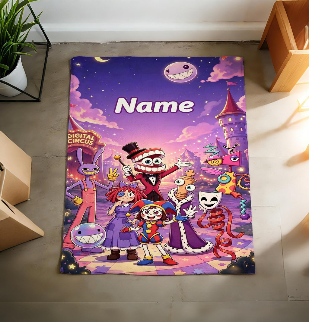 TADC Candy Carnival Blanket Soft Throw, Custom Name Child Gift