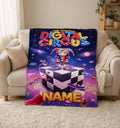Personalized Digital Circus Blanket Soft Throw, Custom Name Blanket, Gift for Kids Birthday Christmas
