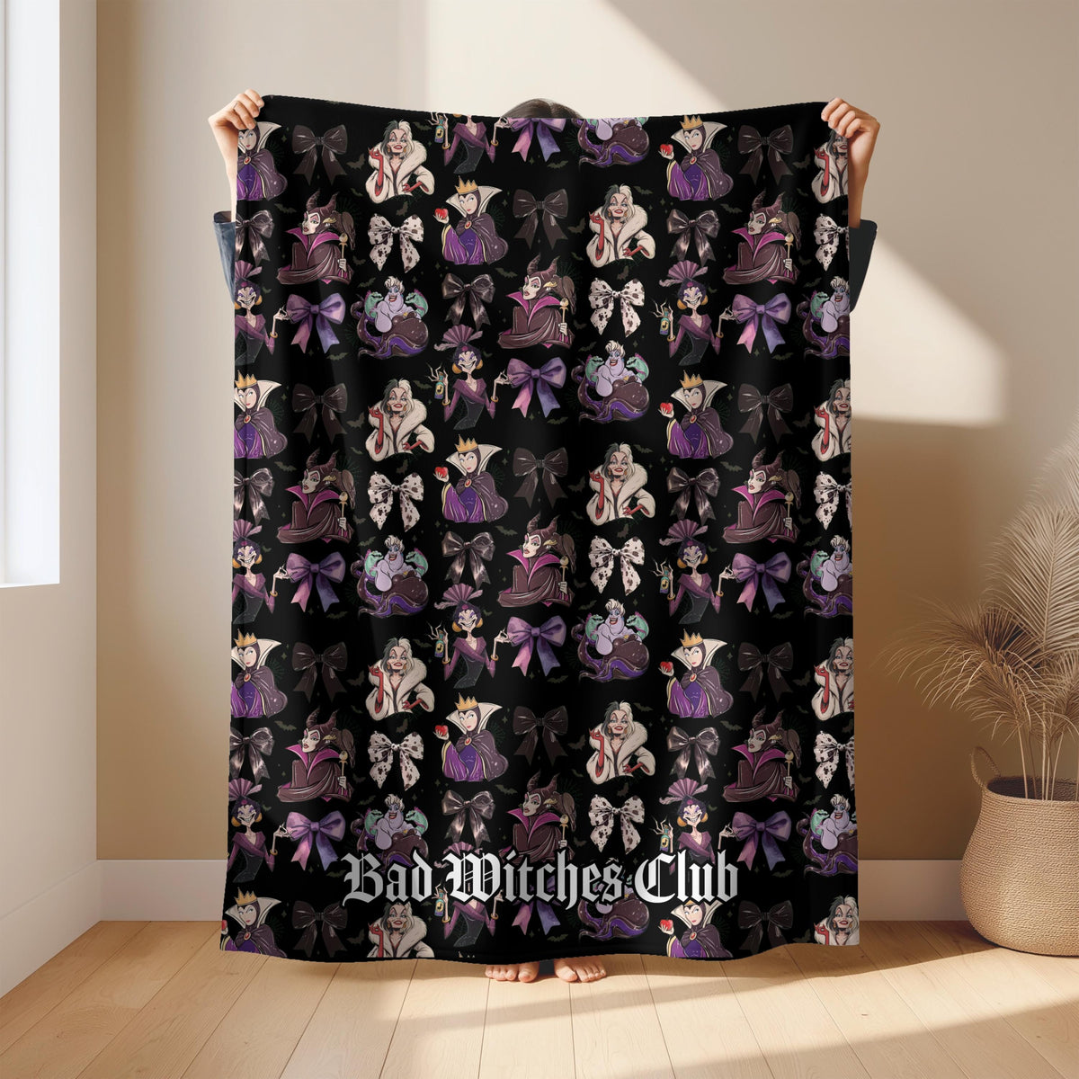 Halloween Blanket, Retro Cartoon Throw, Minky, Fleece, Sherpa (30×40, 50×60, 60×80)