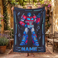 Customizable Transformers Optimus Prime Blanket, Armor Hangar Kids Throw