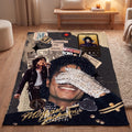 Personalized Vintage Golden Era Pop Flannel Blanket, Custom Retro Disco Soul Throw, Motown Nostalgia Bedding, Music Gift for Parents