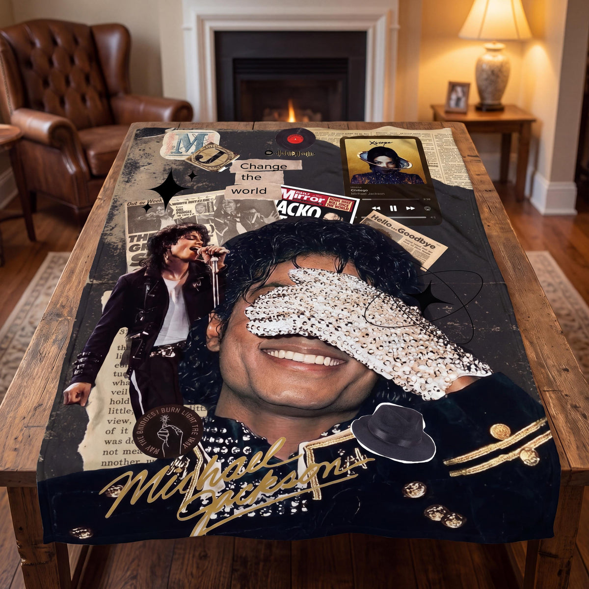 Personalized Vintage Golden Era Pop Flannel Blanket, Custom Retro Disco Soul Throw, Motown Nostalgia Bedding, Music Gift for Parents
