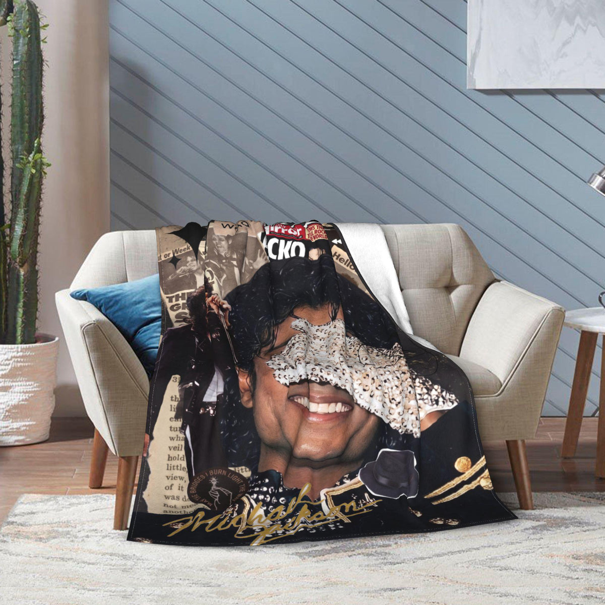 Personalized Vintage Golden Era Pop Flannel Blanket, Custom Retro Disco Soul Throw, Motown Nostalgia Bedding, Music Gift for Parents