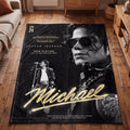 Personalized King of Pop Flannel Blanket, Custom Moonwalker Dance Silhouette Throw, Retro Music Icon Bedding, Gift for Pop Lovers