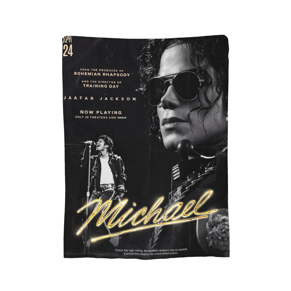 Personalized King of Pop Flannel Blanket, Custom Moonwalker Dance Silhouette Throw, Retro Music Icon Bedding, Gift for Pop Lovers