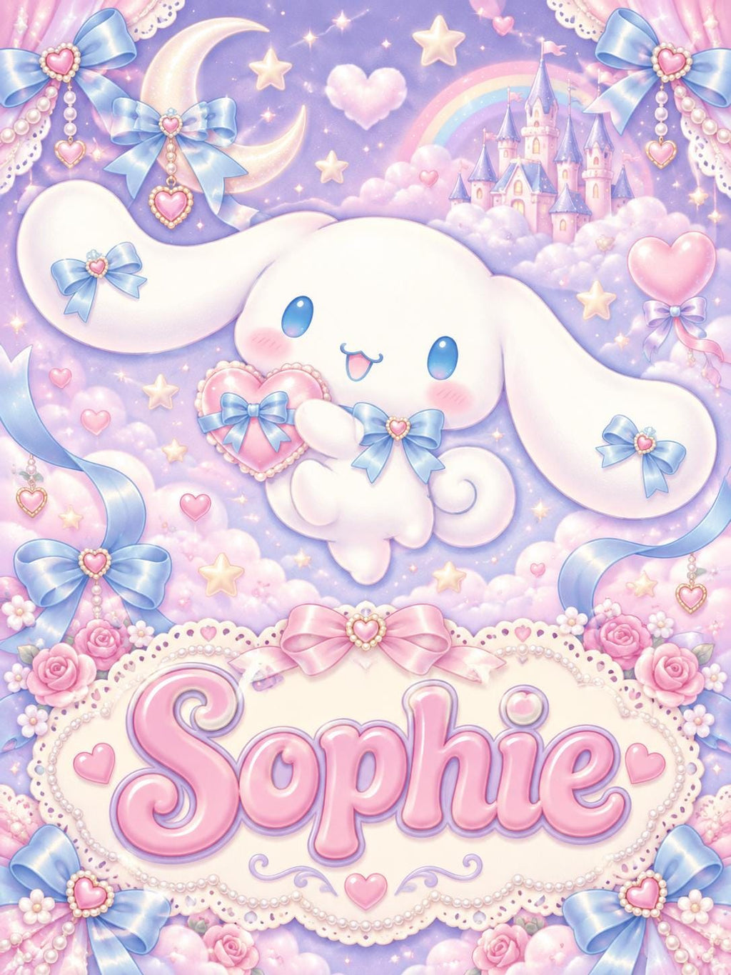 Personalized Cute Puppy Character Flannel Blanket, Custom Name Cozy Throw Blanket, Kawaii Kids Blanket, Soft Baby Room Decor Gift