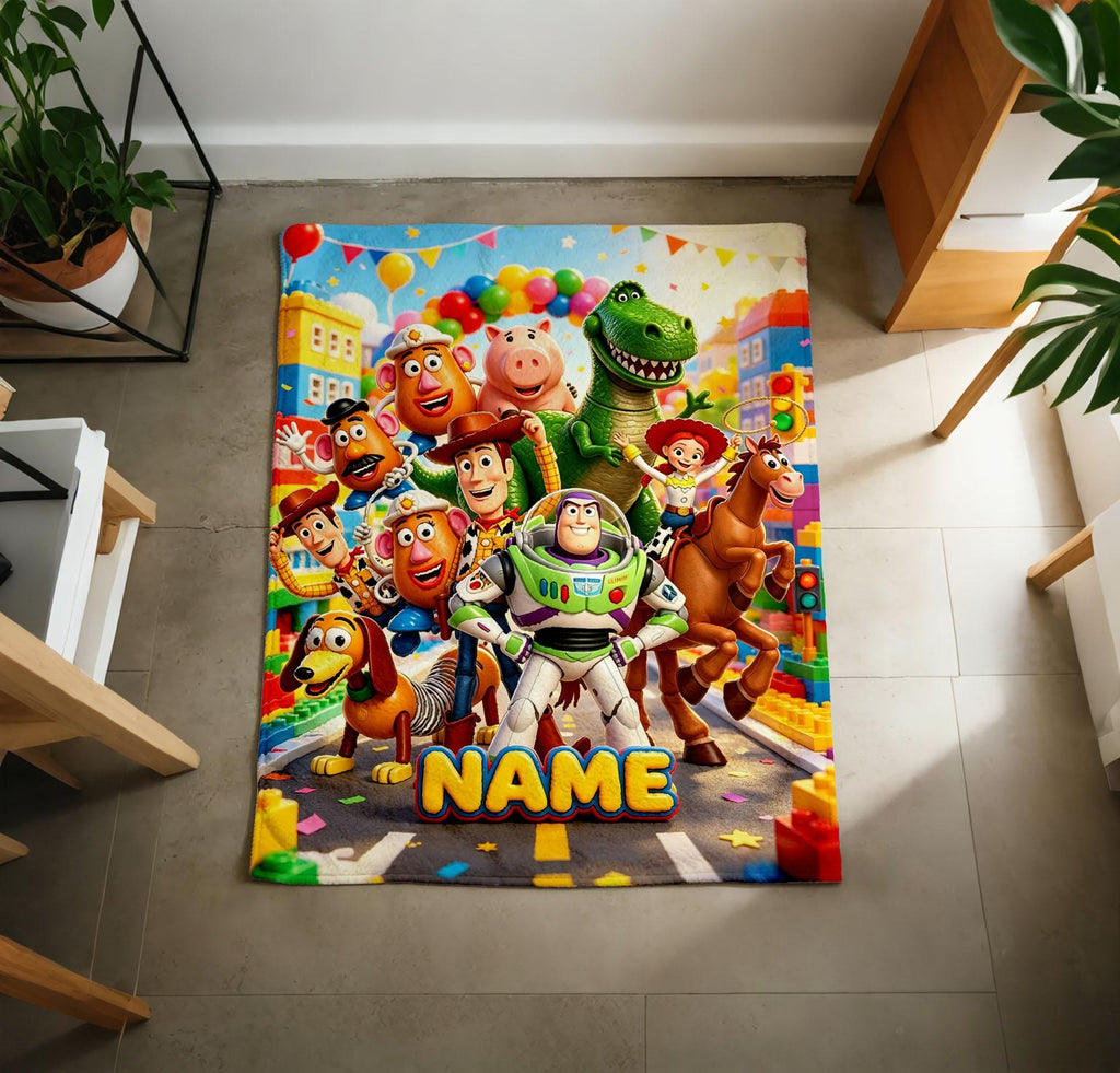 Toy Story Fan Art Flannel Blanket, Warm Couch Throw, Wonderful Surprise Gift