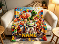 Toy Story Fan Art Flannel Blanket, Warm Couch Throw, Wonderful Surprise Gift