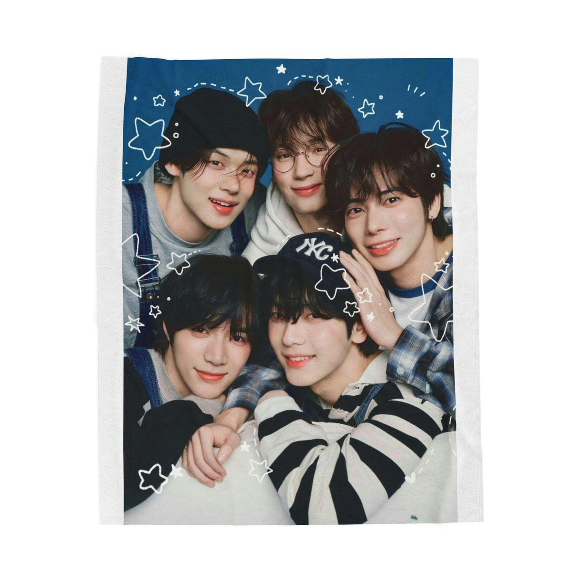 TXT Tomorrow By Together Inspired Velveteen Plush Blanket