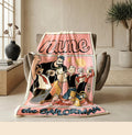 Popeye crew retro print cartoon blanket classic sofa blanket dormitory blanket Customized name all-season blankets anniversary gift