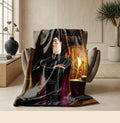 Hotel Transylvania Dracula print cartoon blanket elegant sofa blanket single blanket Customized name winter warm blankets holiday gift