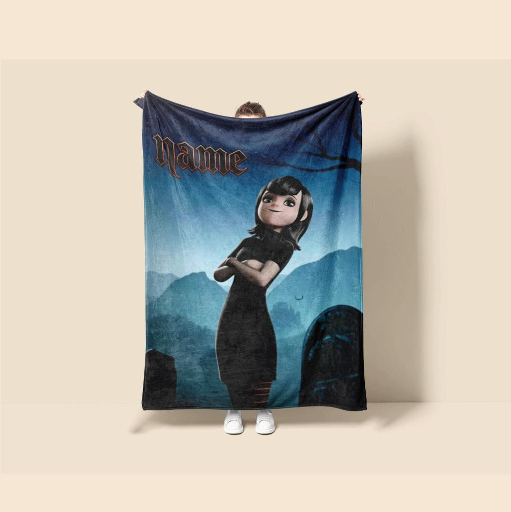 Hotel Transylvania Mavis solo print cartoon blanket lovely single blanket portable blanket Customized name nap blankets souvenir gift