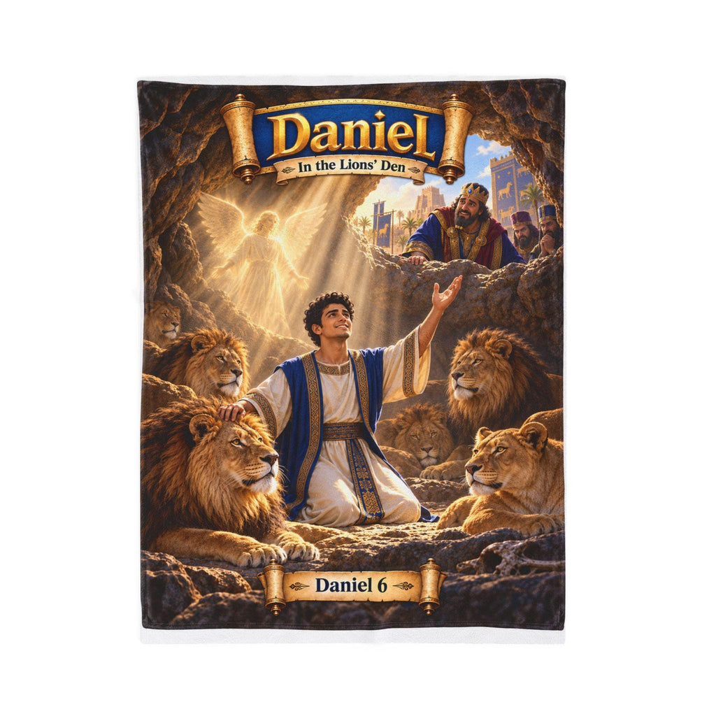 Daniel in the Lions' Den Blanket | Bible Story, Faith Hero