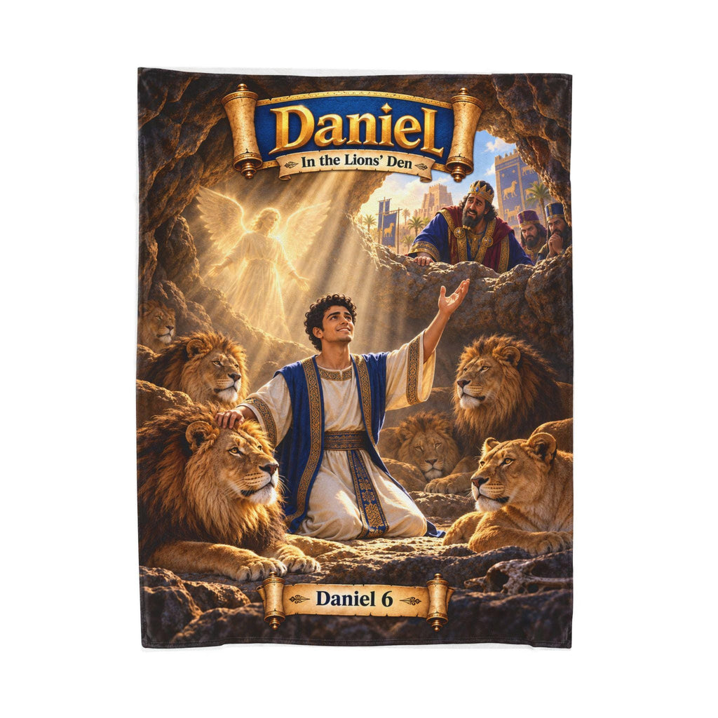 Daniel in the Lions' Den Blanket | Bible Story, Faith Hero