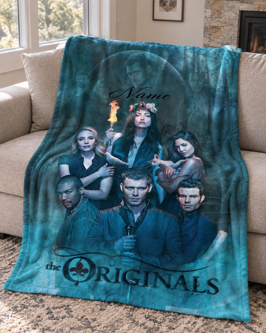 Personalized The Originals Blanket, Custom Name Vampire Series Throw