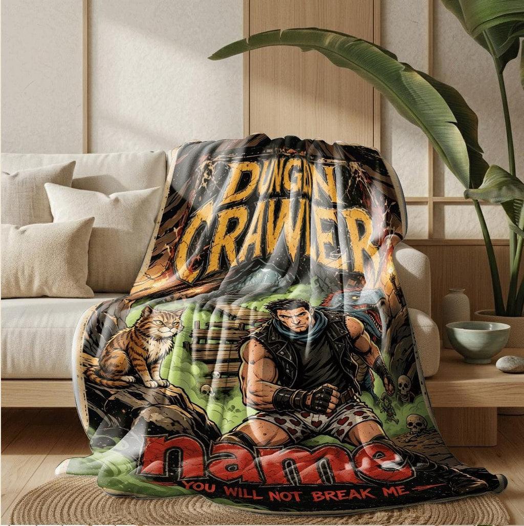 Dungeon Crawler cave comic print single blanket dorm blanket portable blanket Customized name sofa blankets birthday gift decor