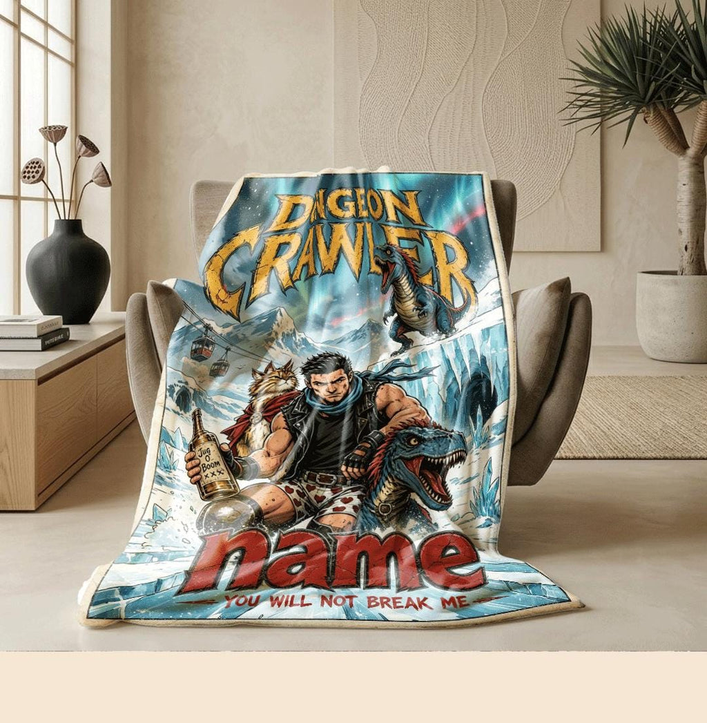 Dungeon Crawler cave comic print single blanket dorm blanket portable blanket Customized name sofa blankets birthday gift decor
