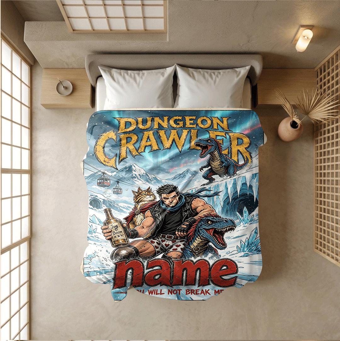 Dungeon Crawler cave comic print single blanket dorm blanket portable blanket Customized name sofa blankets birthday gift decor
