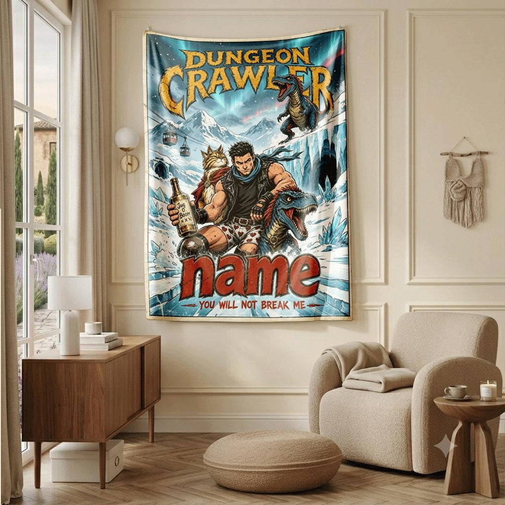 Dungeon Crawler cave comic print single blanket dorm blanket portable blanket Customized name sofa blankets birthday gift decor