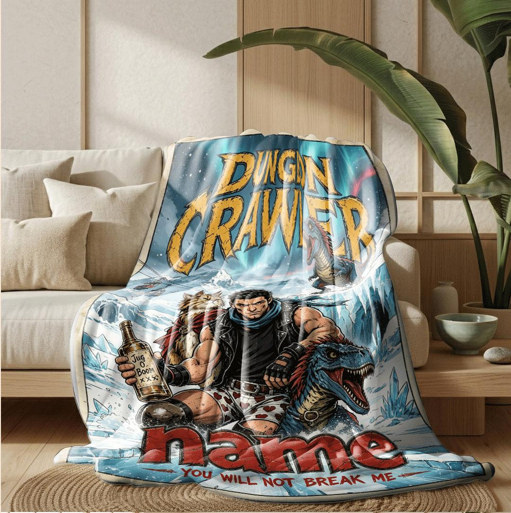 Dungeon Crawler cave comic print single blanket dorm blanket portable blanket Customized name sofa blankets birthday gift decor