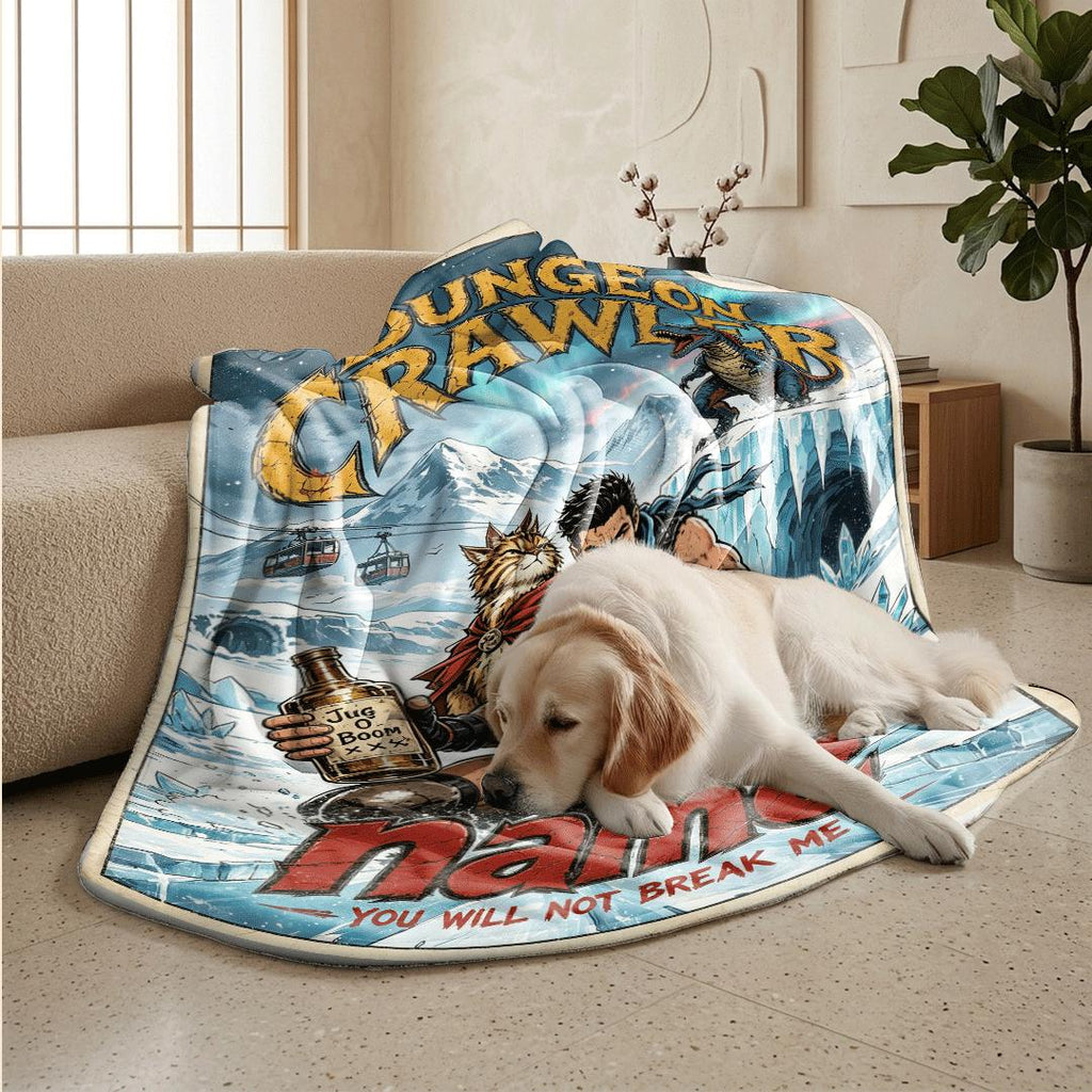 Dungeon Crawler cave comic print single blanket dorm blanket portable blanket Customized name sofa blankets birthday gift decor