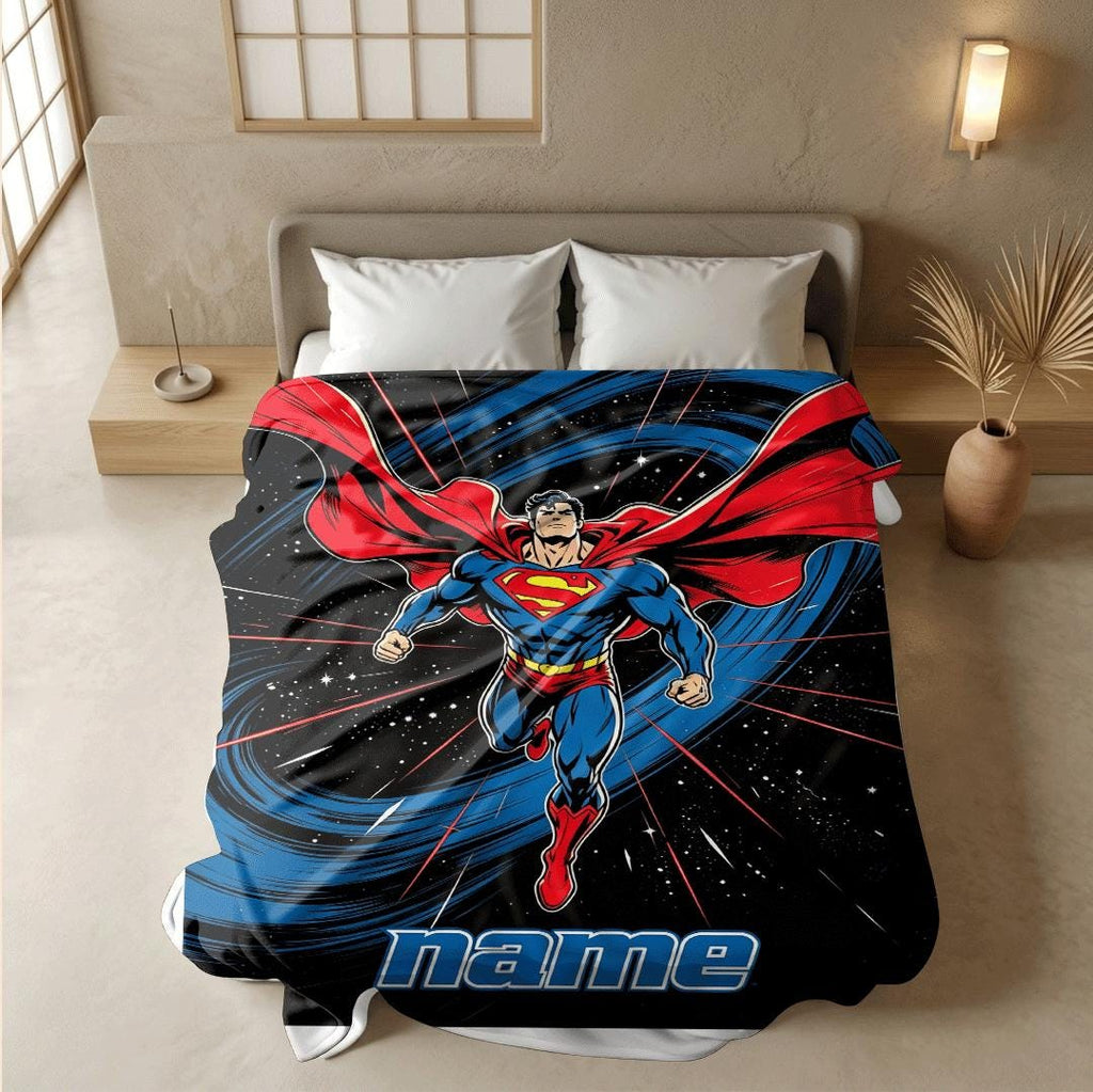 Superman cosmic hero print children blanket dorm blanket pet blanket winter warm blankets holiday gift