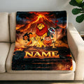 Personalized Lion King Volcano Blanket Soft Throw Custom Name Child Keepsake Present