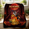 Personalized Lion King Blanket Soft Throw Custom Name Child Keepsake Gift