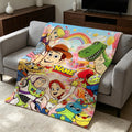 Toy Story Character Blanket Soft Throw, Personalized Name Cover for Boys Girls
