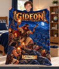 Gideon Bible Hero Blanket | Judges 7 Comic-Style Design