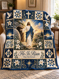 Christian Jesus Blanket, Religious Throw Blanket, Faith & Hope Home Decor, Gift