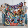 Personalized Disney Blanket, Custom Disney Throw with Name, Magical Cartoon Blanket, Disney Character Inspired Kids Blanket, Cozy Gift