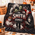Horror Movie Fleece Blanket, Halloween Horror Villains Blanket, Spooky Halloween Throw Blanket, Scary Movie Lover Gift, Gothic Decor Blanket